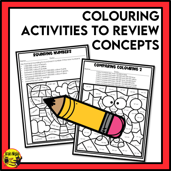 Alberta Math Curriculum Number Worksheets Bundle | Paper | Grade 5