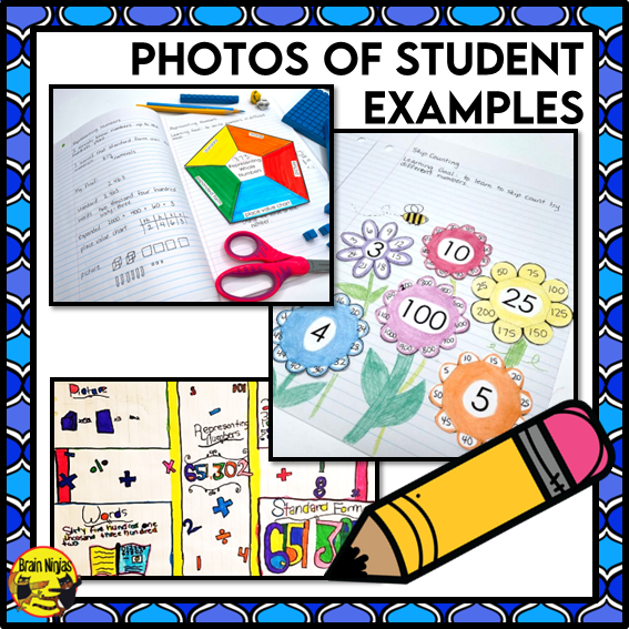 Numbers and Fractions Interactive Math Unit | Paper | Grade 3
