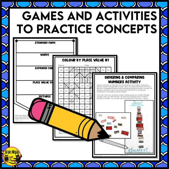 Numbers and Fractions Interactive Math Unit | Paper | Grade 3