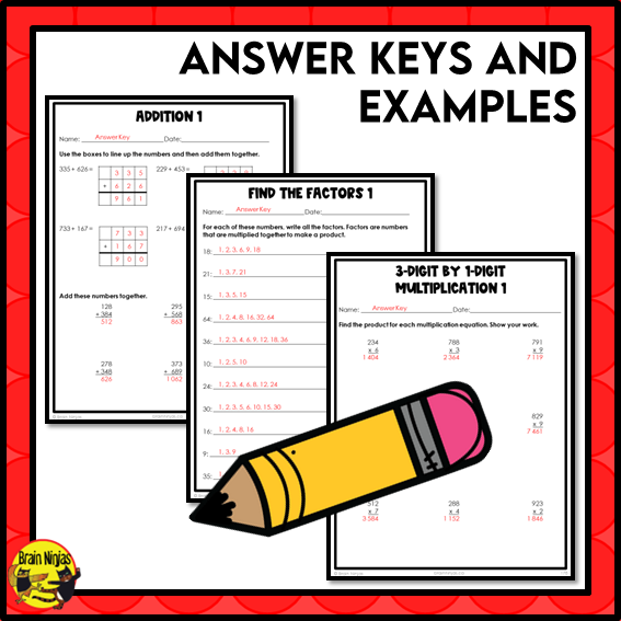 Number Operations Interactive Math Unit | Paper | Grade 4