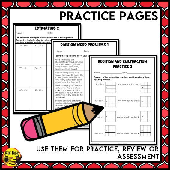 Number Operations Interactive Math Unit | Paper | Grade 3
