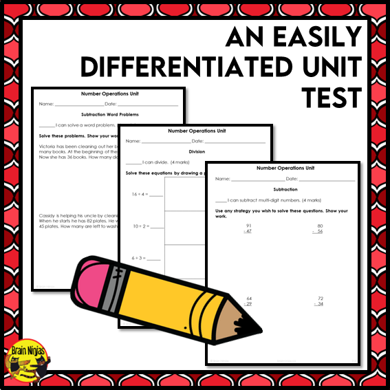 Number Operations Interactive Math Unit | Paper | Grade 3