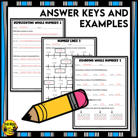 Number Interactive Math Unit | Paper | Grade 4 Grade 5