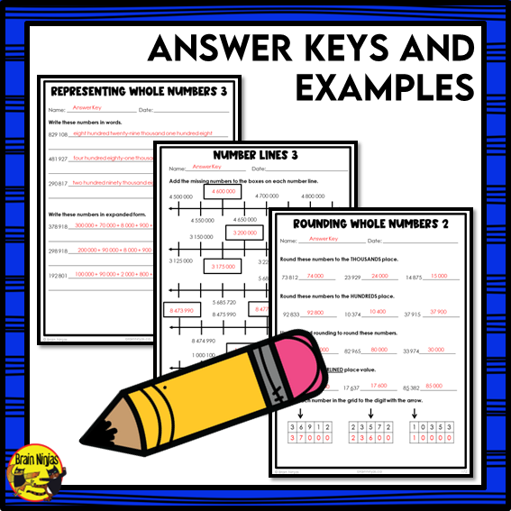 Number Interactive Math Unit | Paper | Grade 5