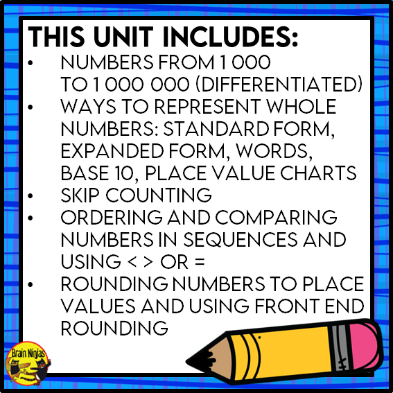 Number Concepts Interactive Math Unit | Paper | Grade 4