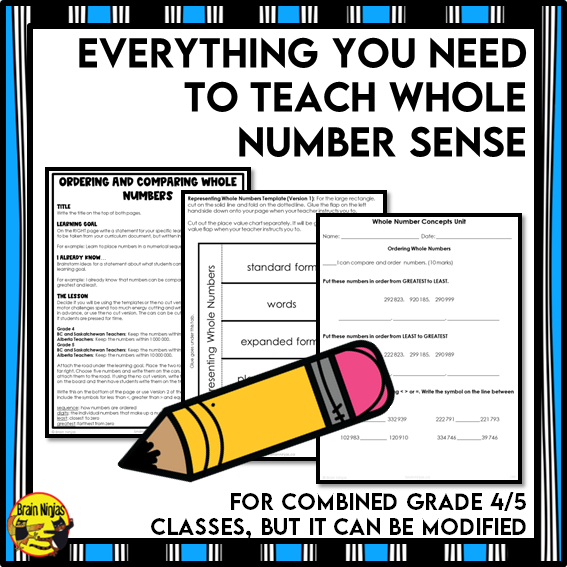 Number Interactive Math Unit | Paper | Grade 4 Grade 5