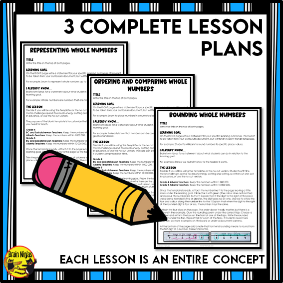 Number Interactive Math Unit | Paper | Grade 4 Grade 5
