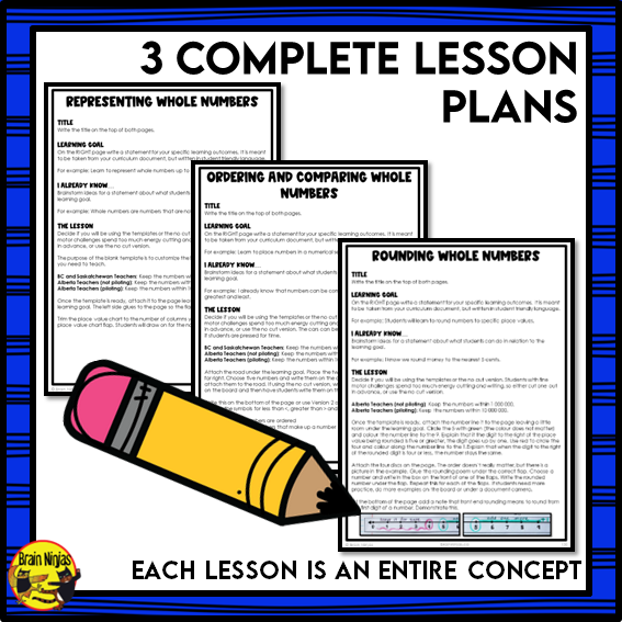 Number Interactive Math Unit | Paper | Grade 5