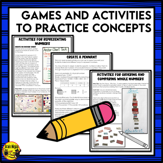 Number Interactive Math Unit | Paper | Grade 5