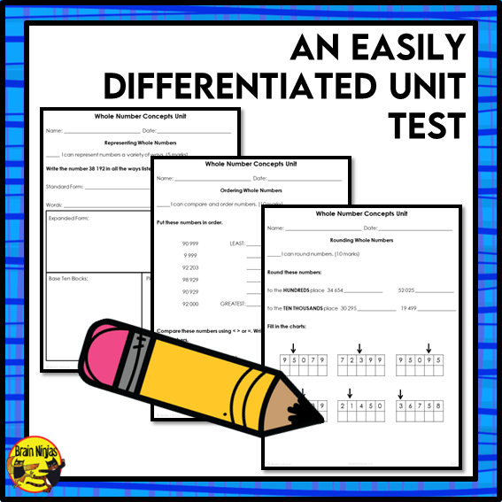 Number Concepts Interactive Math Unit | Paper | Grade 4