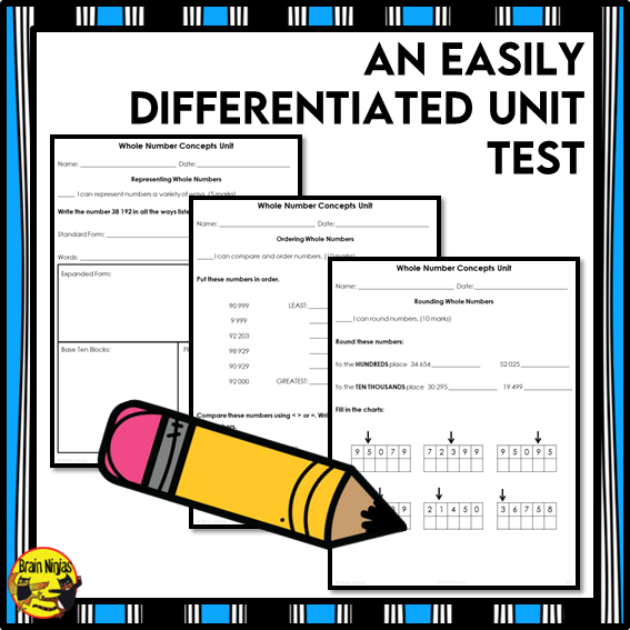 Number Interactive Math Unit | Paper | Grade 4 Grade 5
