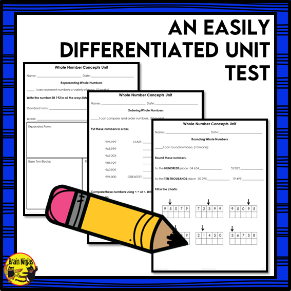 Number Interactive Math Unit | Paper | Grade 5