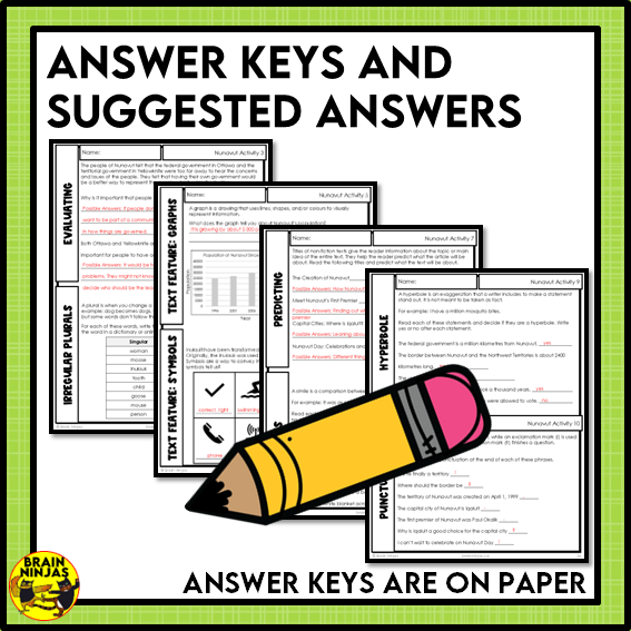Creation of Nunavut Reading Comprehension Activities | Paper and Digital