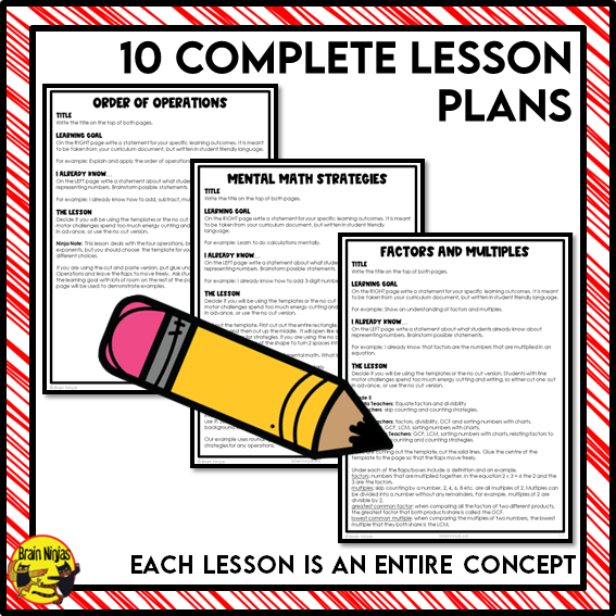 Number Operations Math Interactive Notebook Unit | Paper | Grade 5 Grade 6