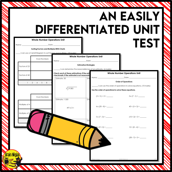 Number Operations Interactive Math Unit | Paper | Grade 5 Grade 6