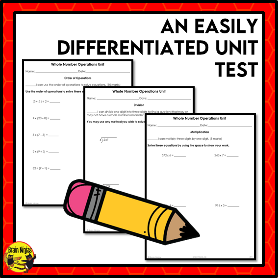 Number Operations Interactive Math Unit | Paper | Grade 5