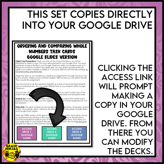 Ordering and Comparing Numbers to 1 000 Math Task Cards | Paper and Digital