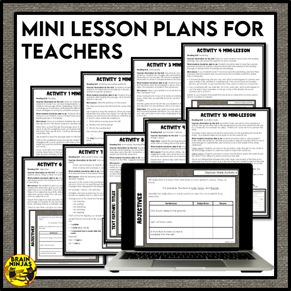 Orphan Wells Reading Comprehension Activities | Paper and Digital