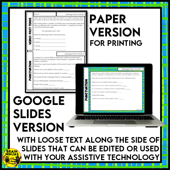 Pacific Garbage Patch Reading Comprehension Activities | Paper and Digital