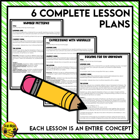 Patterns and Algebra Interactive Math Unit | Paper | Grade 5 Grade 6