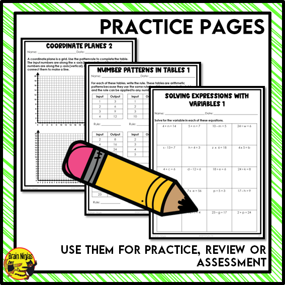 Patterns and Algebra Interactive Math Unit | Paper | Grade 5 Grade 6