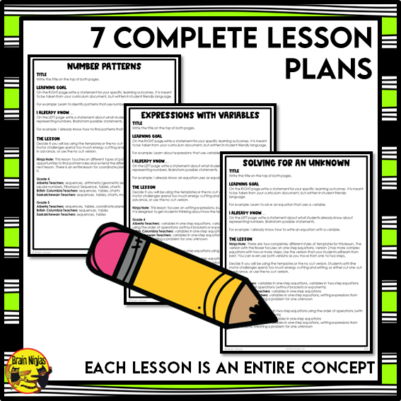 Patterns and Algebra Interactive Math Unit | Paper | Grade 4 Grade 5