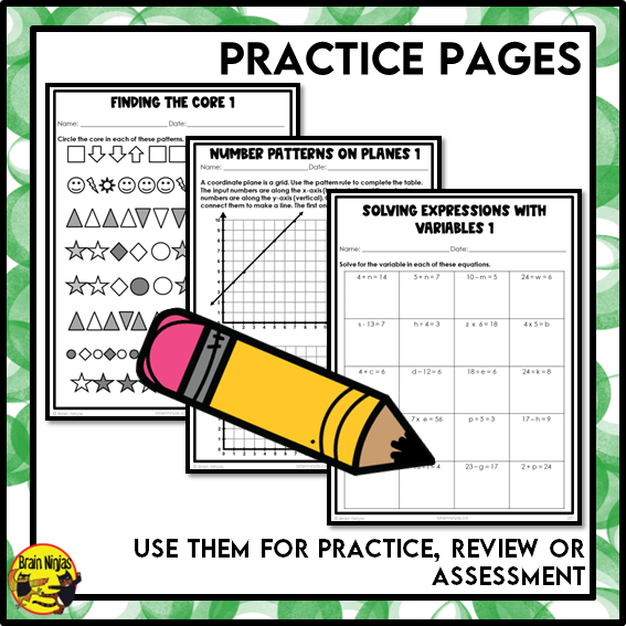 Patterns and Algebra Interactive Math Unit | Paper | Grade 5