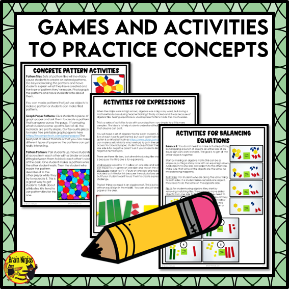 Patterns and Algebra Interactive Math Unit | Paper | Grade 6