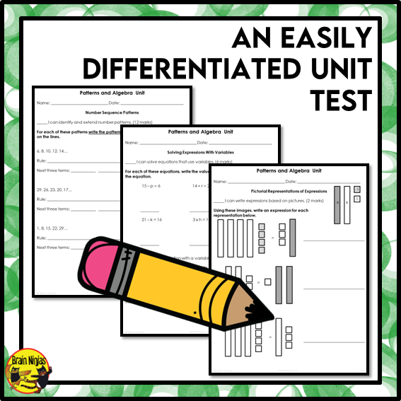 Patterns and Algebra Interactive Math Unit | Paper | Grade 5
