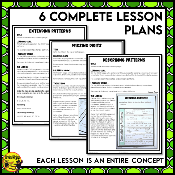 Patterns and Algebra Interactive Math Unit | Paper | Grade 3