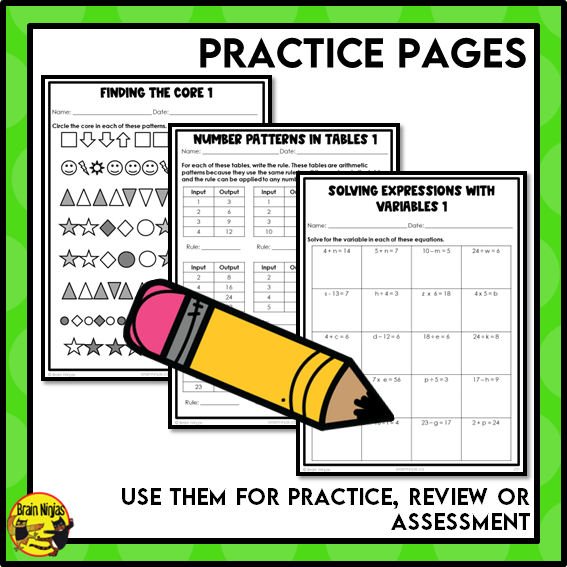 Patterns and Algebra Interactive Math Unit | Paper | Grade 4