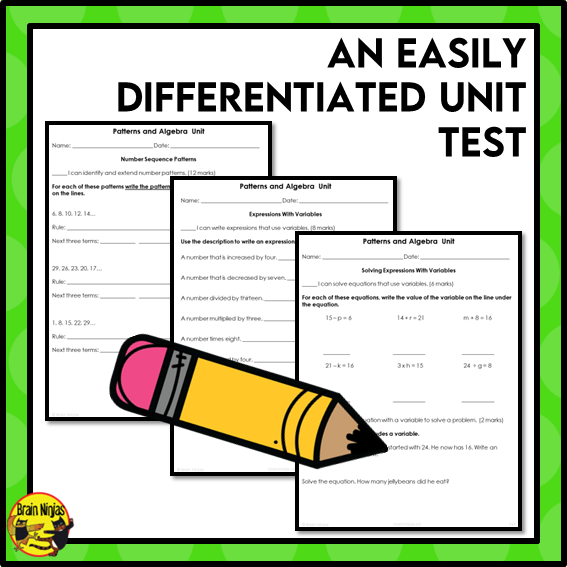Patterns and Algebra Interactive Math Unit | Paper | Grade 4