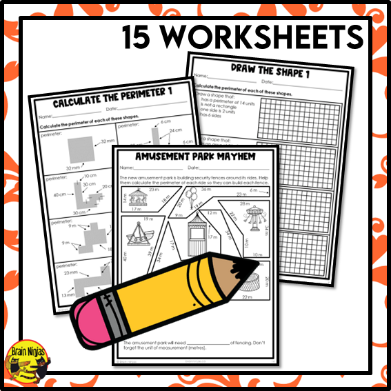 Perimeter of Complex Polygons Math Worksheets | Paper | Metric Units