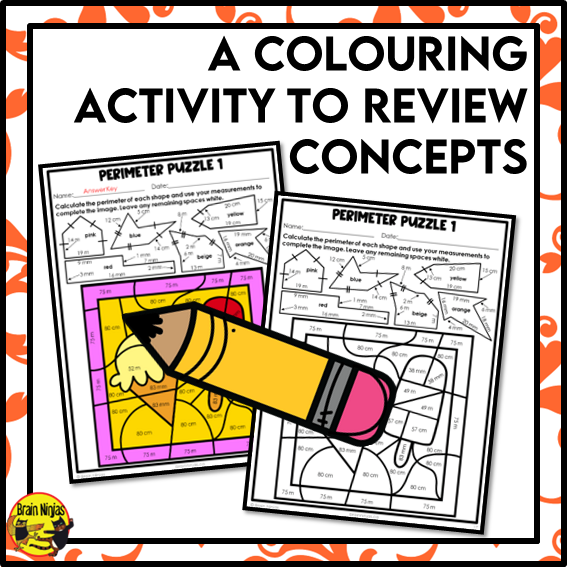 Perimeter of Complex Polygons Math Worksheets | Paper | Metric Units