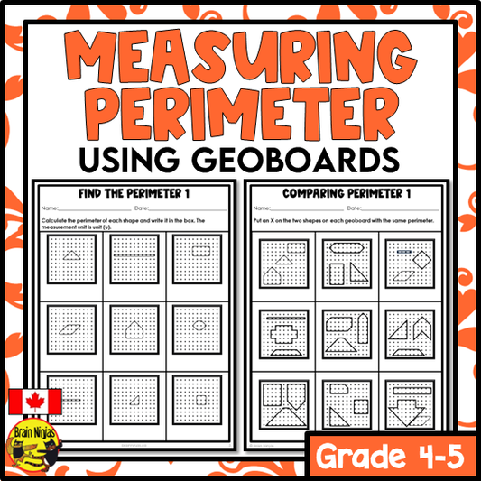 Perimeter of Regular and Irregular Polygons with Geoboards Math Worksheets | Paper