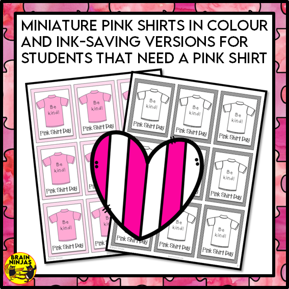 Pink Shirt Day Activities | Paper