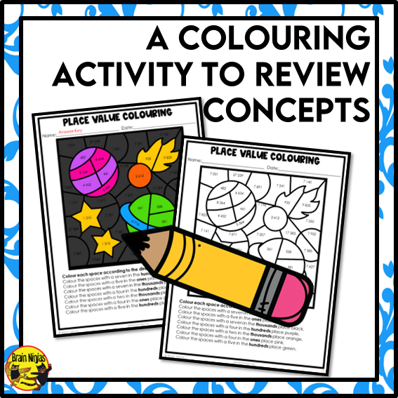 Place Value to 10 000 Math Worksheets | Paper