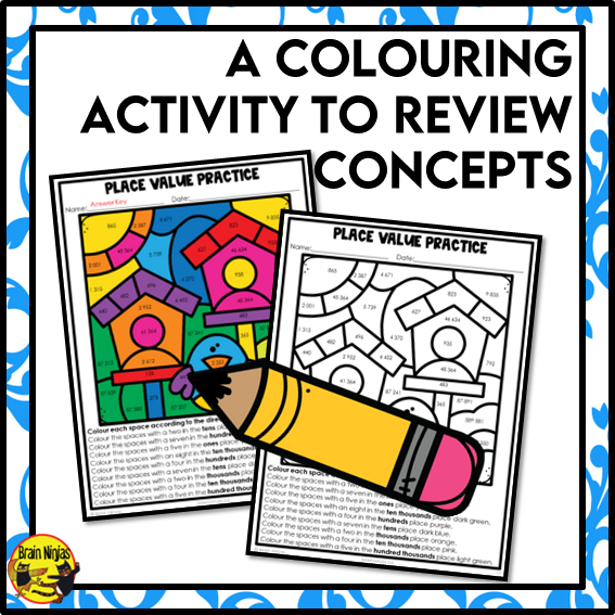 Place Value to 100 000 Math Worksheets | Paper