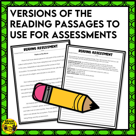 Plants Unit Reading Comprehension Activities | Paper and Digital