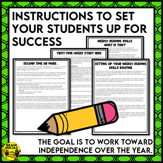 Plants Unit Reading Comprehension Activities | Paper and Digital