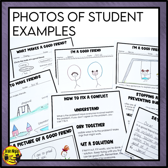 Positive Relationships, Anti-Bullying, Kindness and Friendship | Health and Wellness Unit | Paper and Digital | Grades 1 to 3