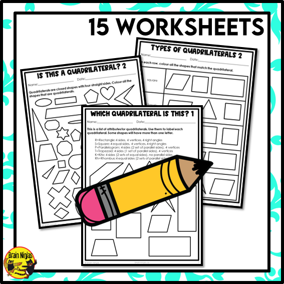 Quadrilaterals Math Worksheets | Paper | Introduction