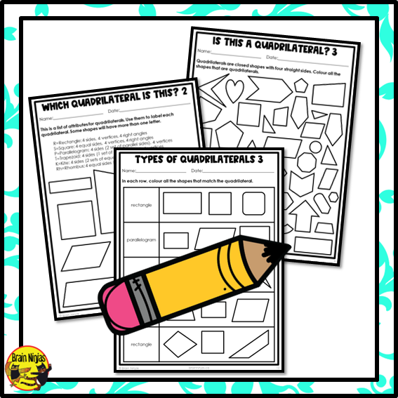 Quadrilaterals Math Worksheets | Paper | Introduction