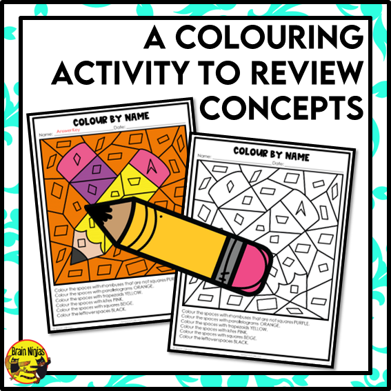 Naming Quadrilaterals Math Worksheets | Paper