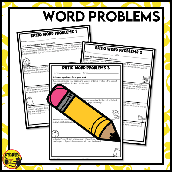 Introduction to Ratios Math Worksheets | Paper