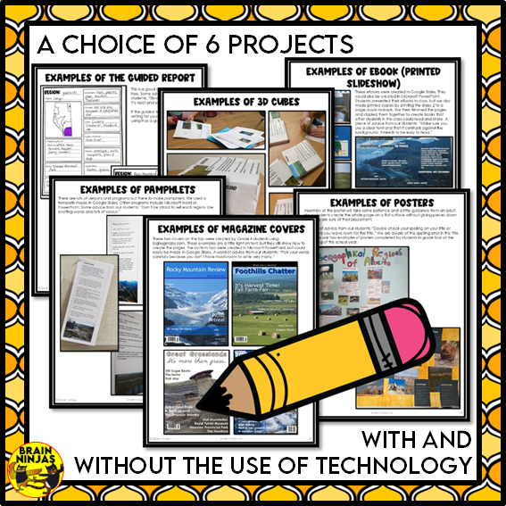 Alberta Regions Research Project Based Learning | Paper and Digital