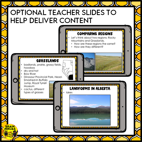 Alberta Regions Research Project Based Learning | Paper and Digital