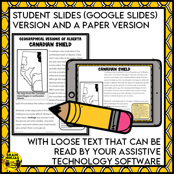 Alberta Regions Reading Passages | Paper and Digital