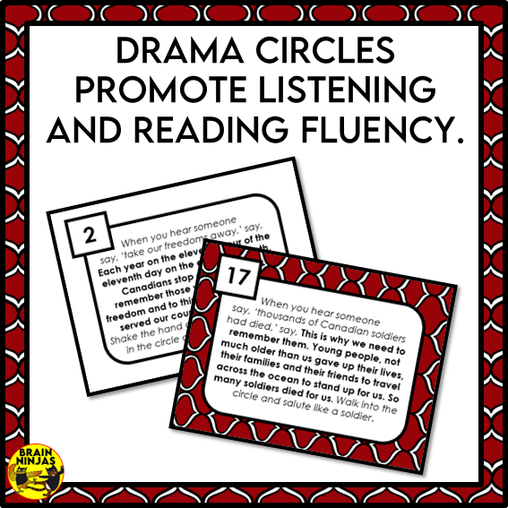 Remembrance Day Drama Circle Canadian History | Paper