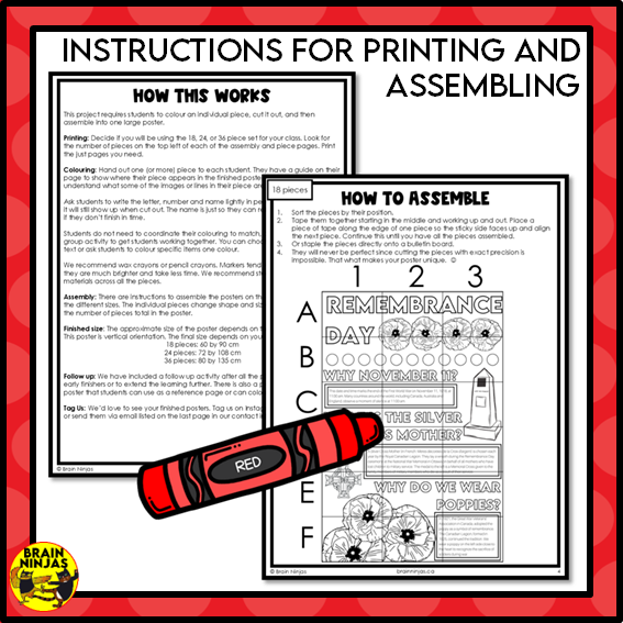 Remembrance Day Collaborative Poster Bundle | Paper
